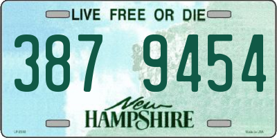 NH license plate 3879454