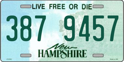 NH license plate 3879457