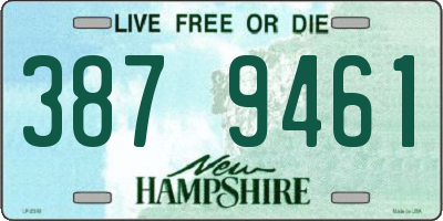 NH license plate 3879461