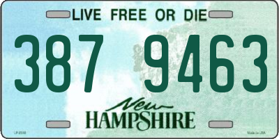 NH license plate 3879463