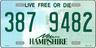 NH license plate 3879482
