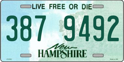 NH license plate 3879492