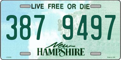 NH license plate 3879497