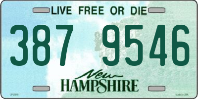 NH license plate 3879546
