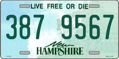 NH license plate 3879567