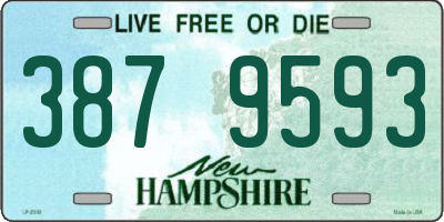 NH license plate 3879593