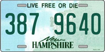NH license plate 3879640