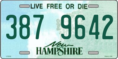 NH license plate 3879642