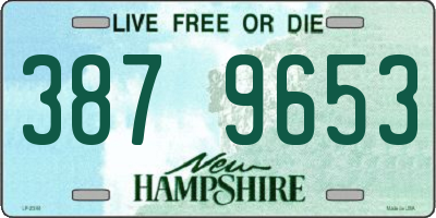 NH license plate 3879653