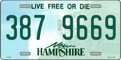 NH license plate 3879669