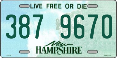 NH license plate 3879670