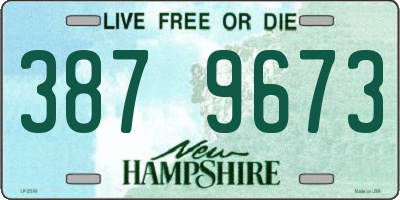 NH license plate 3879673