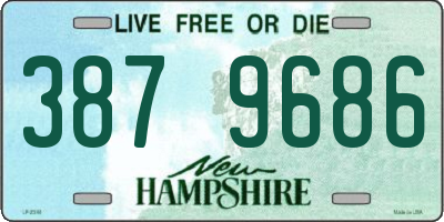 NH license plate 3879686