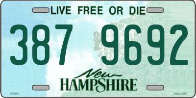 NH license plate 3879692