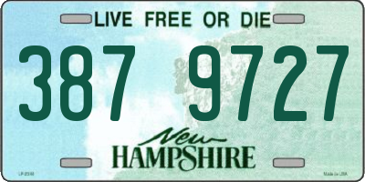 NH license plate 3879727
