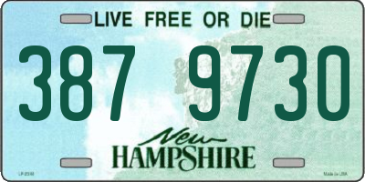NH license plate 3879730