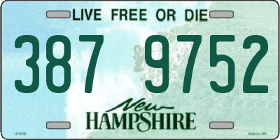 NH license plate 3879752