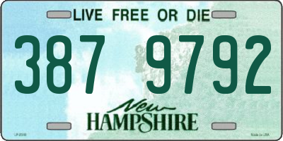 NH license plate 3879792