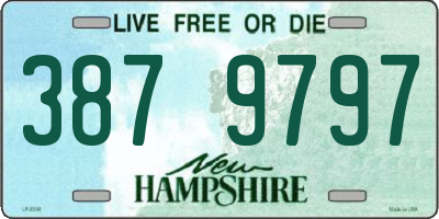 NH license plate 3879797