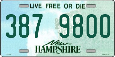 NH license plate 3879800