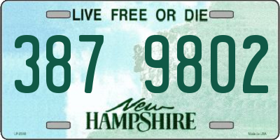 NH license plate 3879802