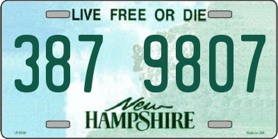 NH license plate 3879807