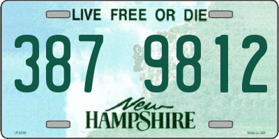 NH license plate 3879812