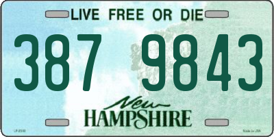 NH license plate 3879843
