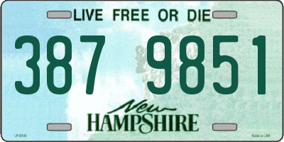 NH license plate 3879851
