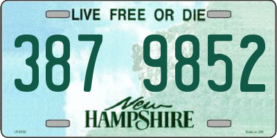 NH license plate 3879852