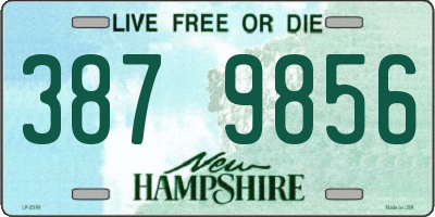 NH license plate 3879856