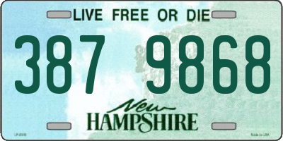 NH license plate 3879868