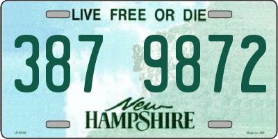 NH license plate 3879872