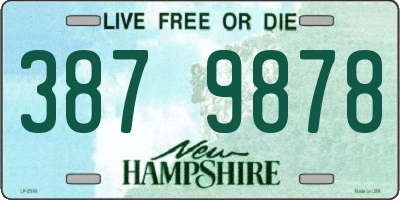 NH license plate 3879878
