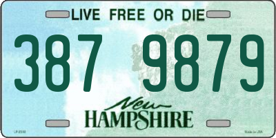 NH license plate 3879879