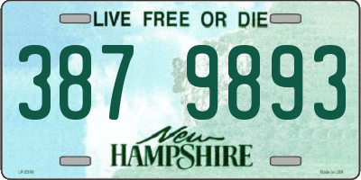 NH license plate 3879893