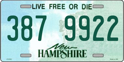 NH license plate 3879922