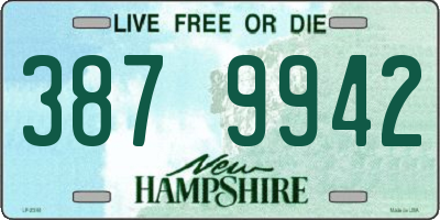 NH license plate 3879942