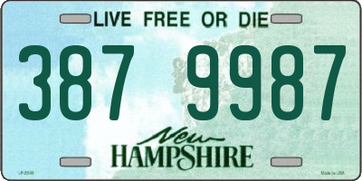 NH license plate 3879987