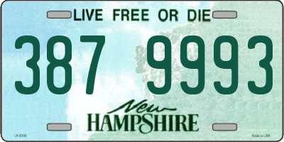 NH license plate 3879993