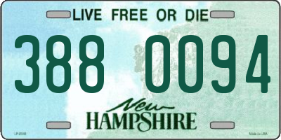 NH license plate 3880094