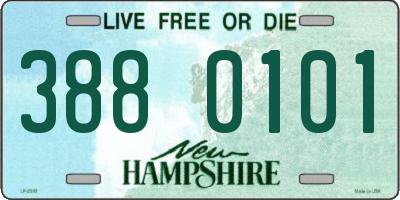 NH license plate 3880101
