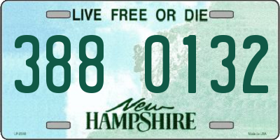 NH license plate 3880132