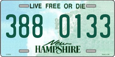 NH license plate 3880133
