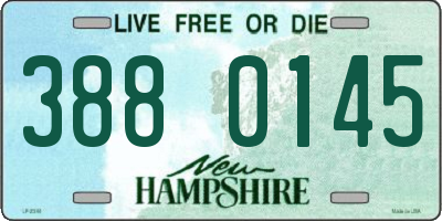 NH license plate 3880145