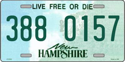 NH license plate 3880157