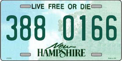 NH license plate 3880166