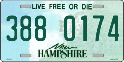 NH license plate 3880174