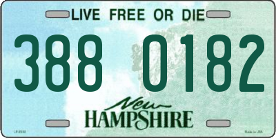NH license plate 3880182