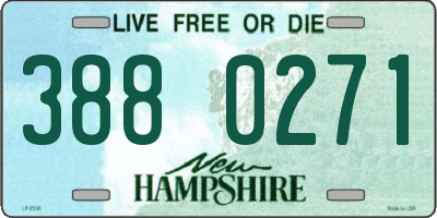 NH license plate 3880271